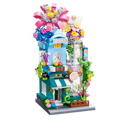 Конструктор Домик Цветочный 356 деталей Рыжий кот K28016Q 1